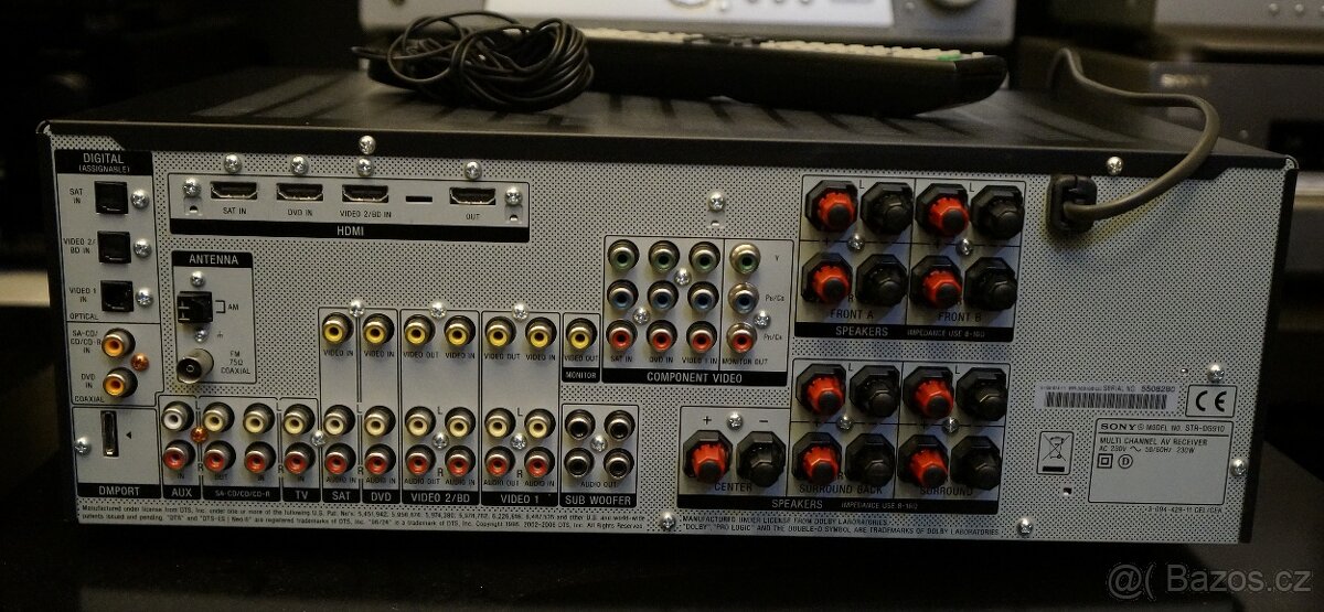 SONY STR DG 910 770W 7.1kanálový A/V receiver - 11