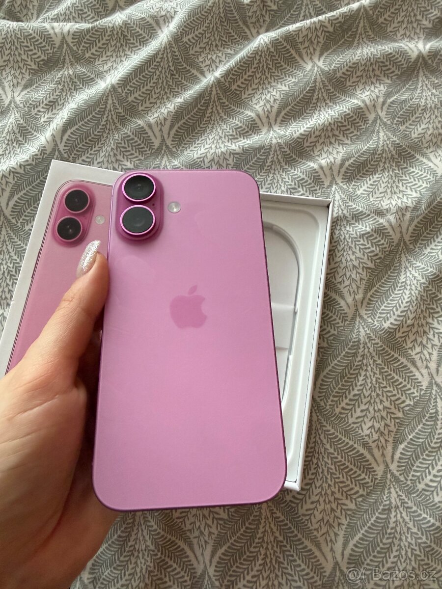 Prodám iPhone 16, růžový 256gb - 11