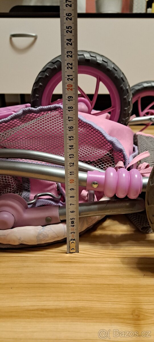 Baby born kočárek pro panenky-dvojčátka-REZERVACE - 11