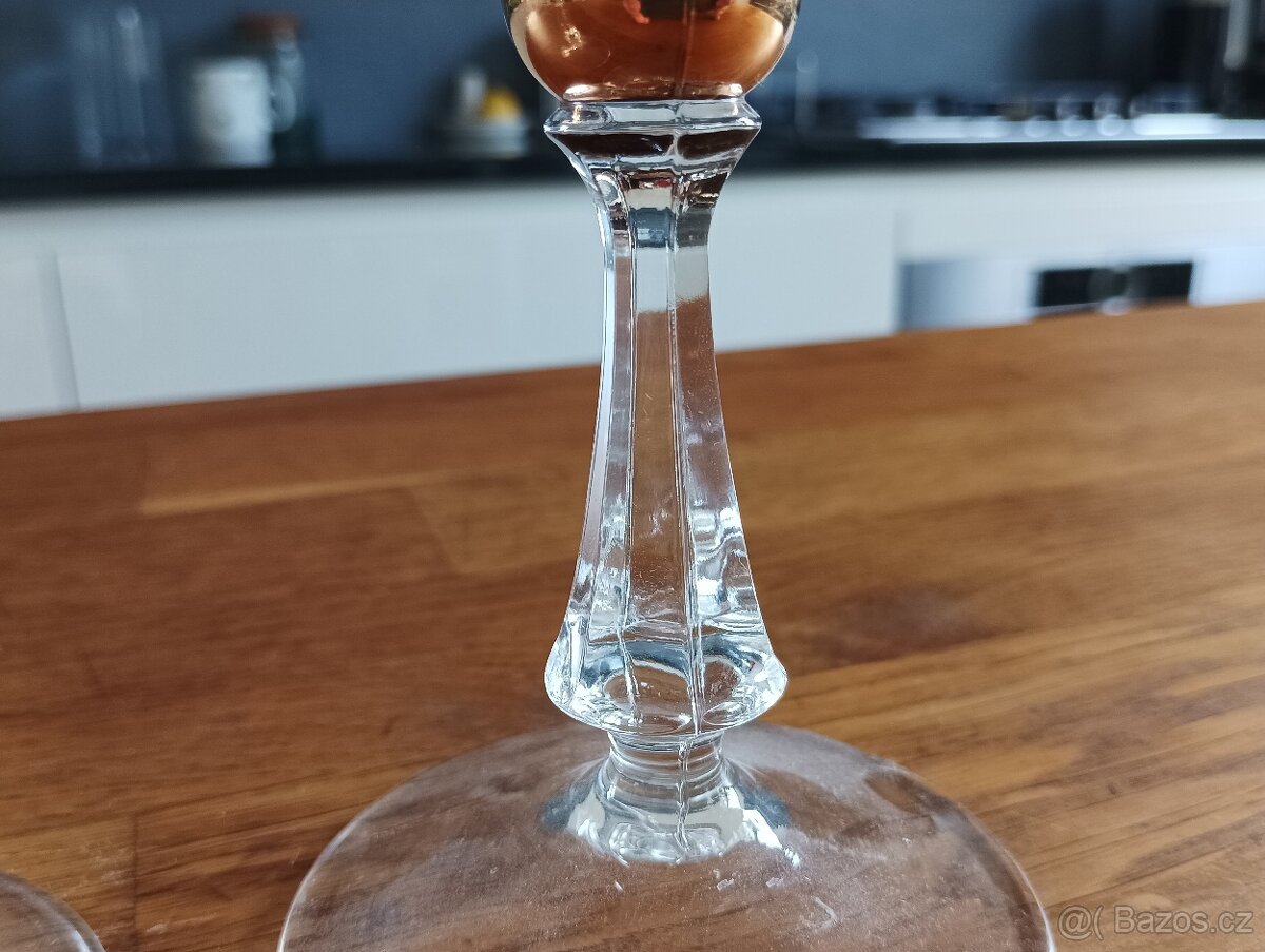 PÁROVÉ DEKOROVANÉ SKLENKY NA VÍNO - 11