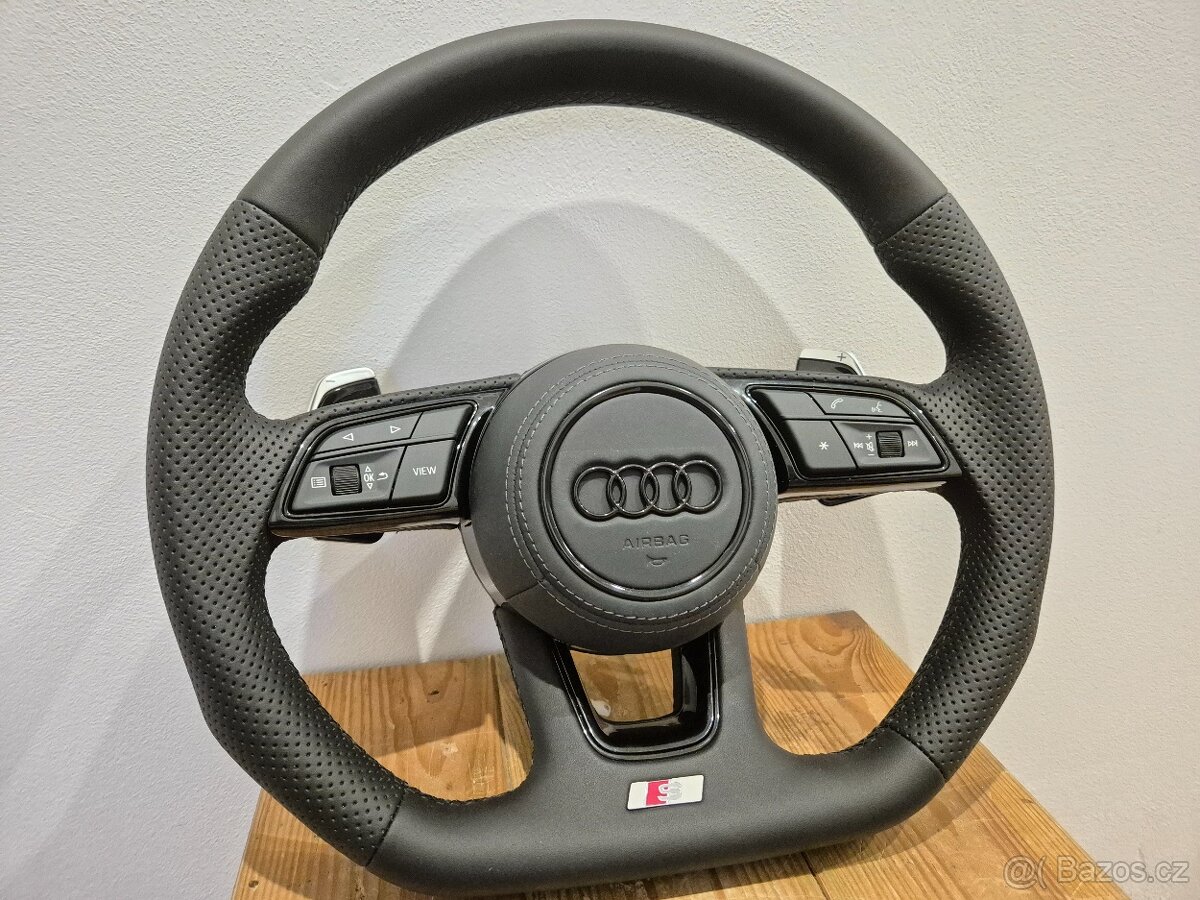 AUDI SLINE VOLANT MULTIFUNKCNY S PÁDLAMI A3 A4 A5 A6 Q5 Q7 - 11