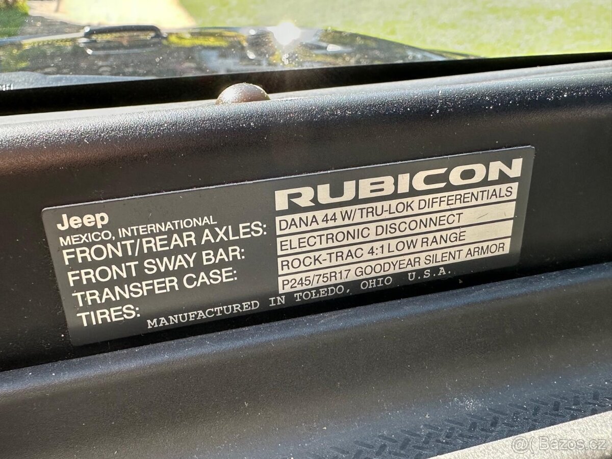 Jeep Wrangler Rubicon 3,6 V6 10TH Anniversavy, automatik - 11