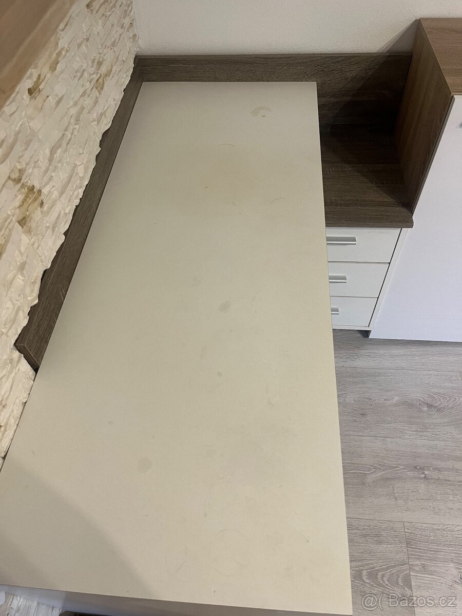 Obývací stěna, postel, noční stolek, komoda, stůl - 11