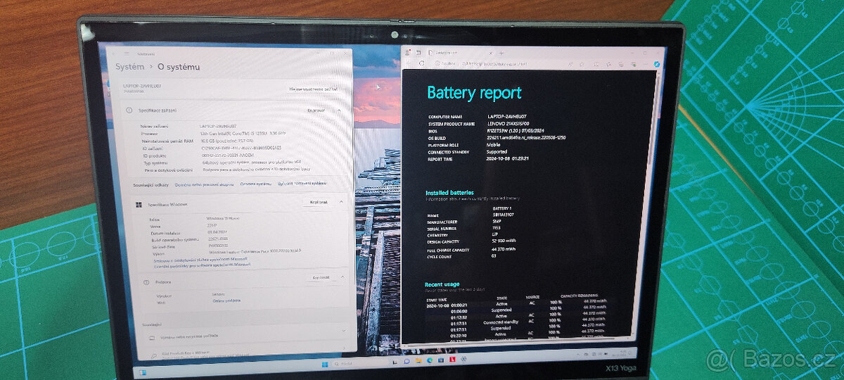 Lenovo ThinkPad x13 yoga g3 i5-1235u 16/512GB√FHD+√1r.z.√DPH - 11