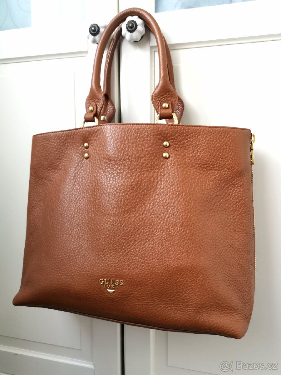 Guess originál kožená kabelka - 11