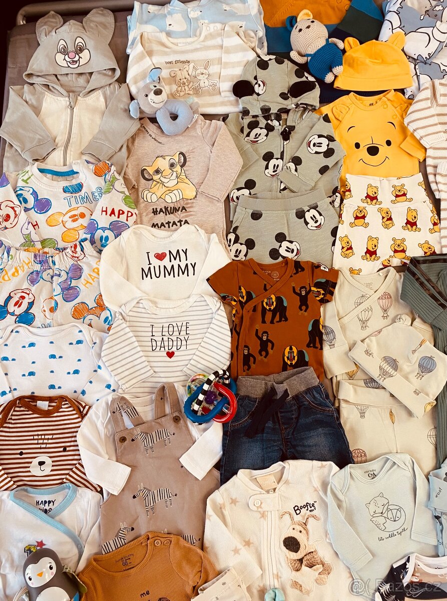 Balík oblečení na miminko 0-6 m unisex - 11