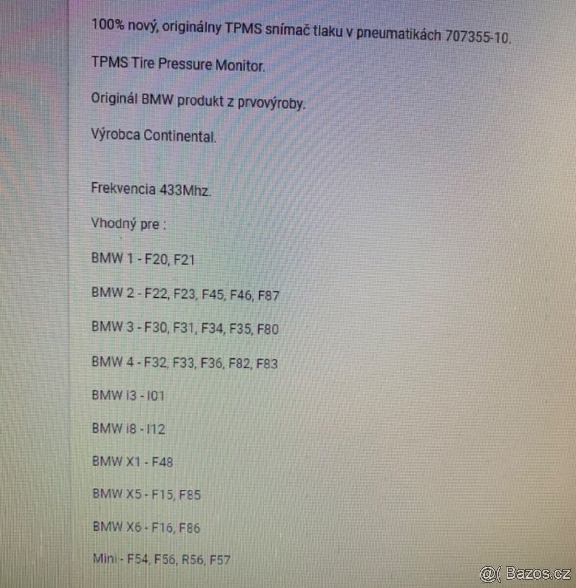 Alu sada orig. - BMW - 5/112 - 17”+ TPMS - 11