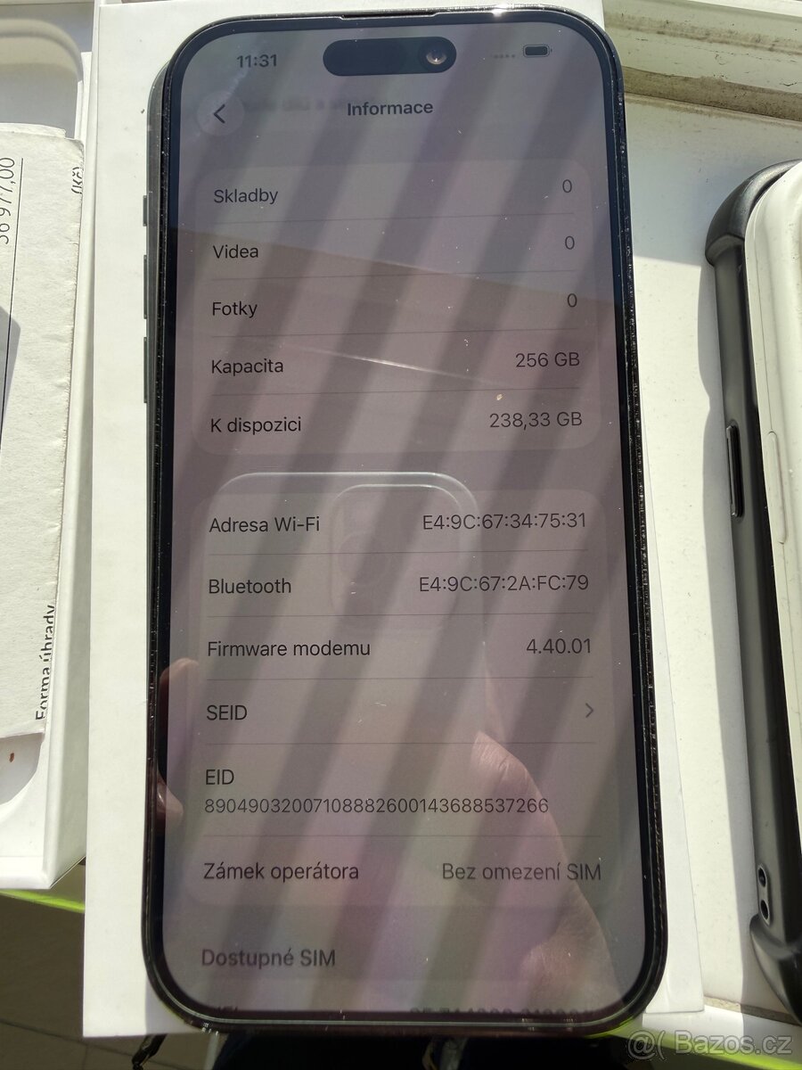 Iphone 14 pro 256 gb black černy - 11