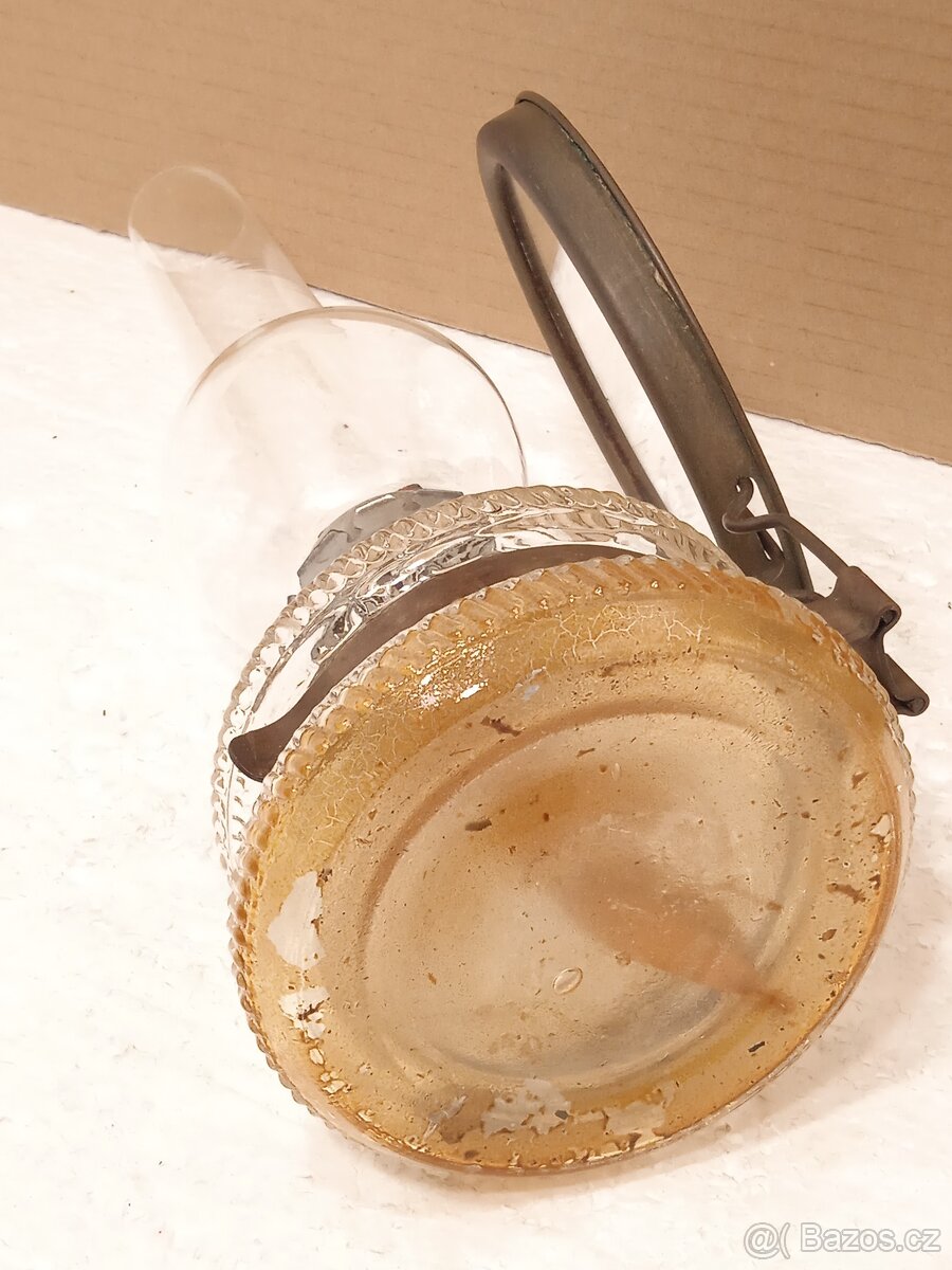 Retro stolní petrolejová lampa - ČSSR - 11