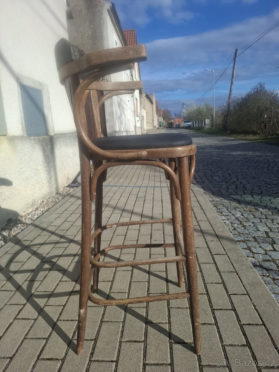 12x stare barové židle - 11