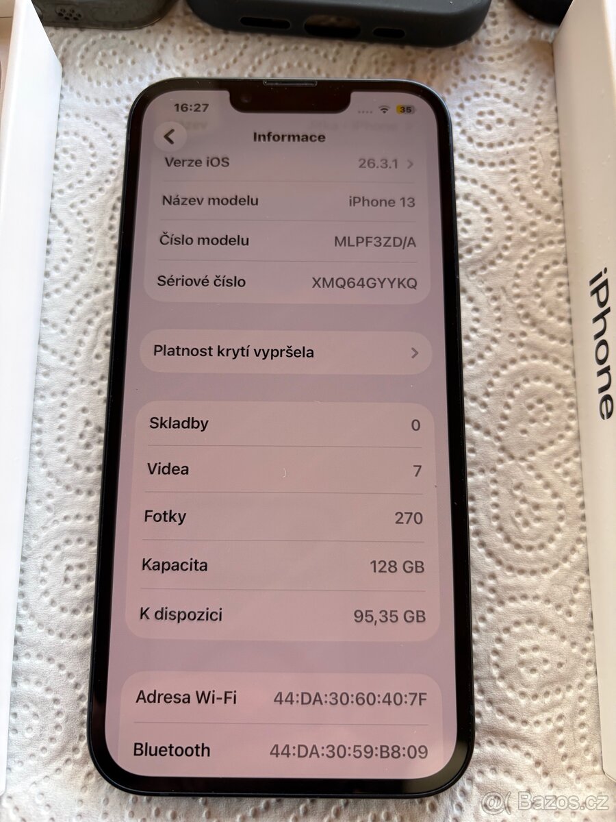 Apple IPhone 13, 128 gb, modrá - 11