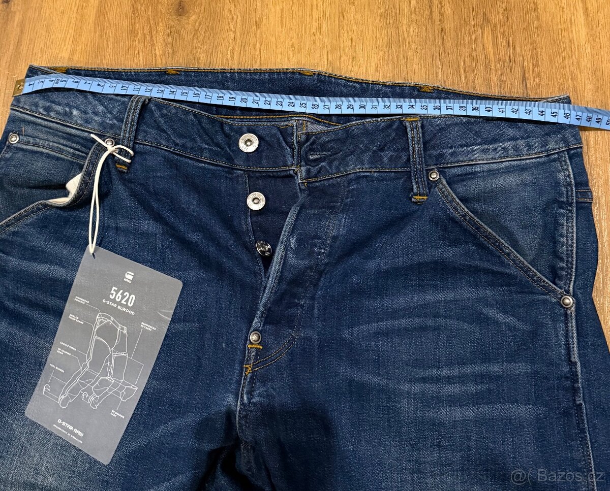 G-Star jeans pánské, 33/32,slim,modré,luxusní,top - 11