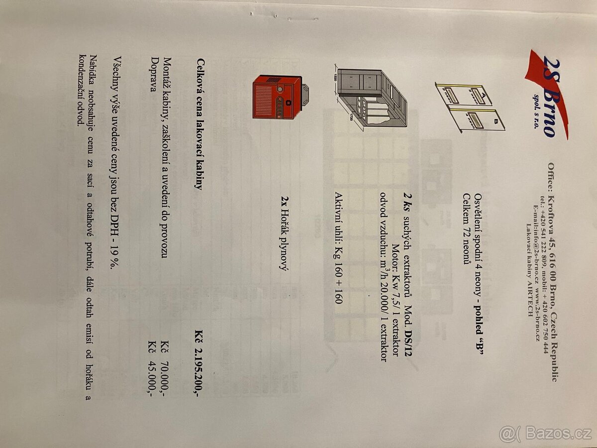 Průmyslová lakovna 10x5x4,3m AIRTECH MODULAR 10x5x4,3m - 11