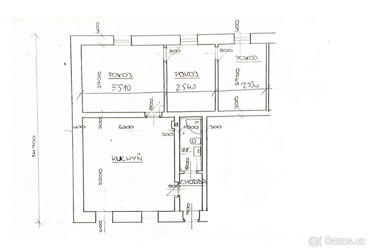 Prodej bytu 4+kk 81 m² T. G. Masaryka, Městec Králové - 11