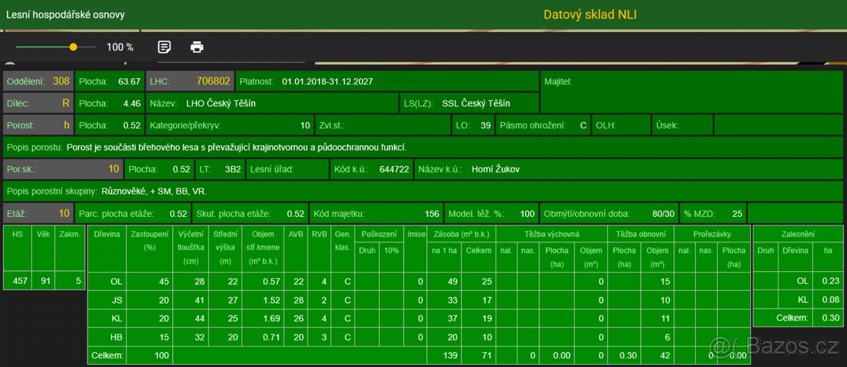 Prodám lesní pozemek na k.ú. Horní Žukov - 11