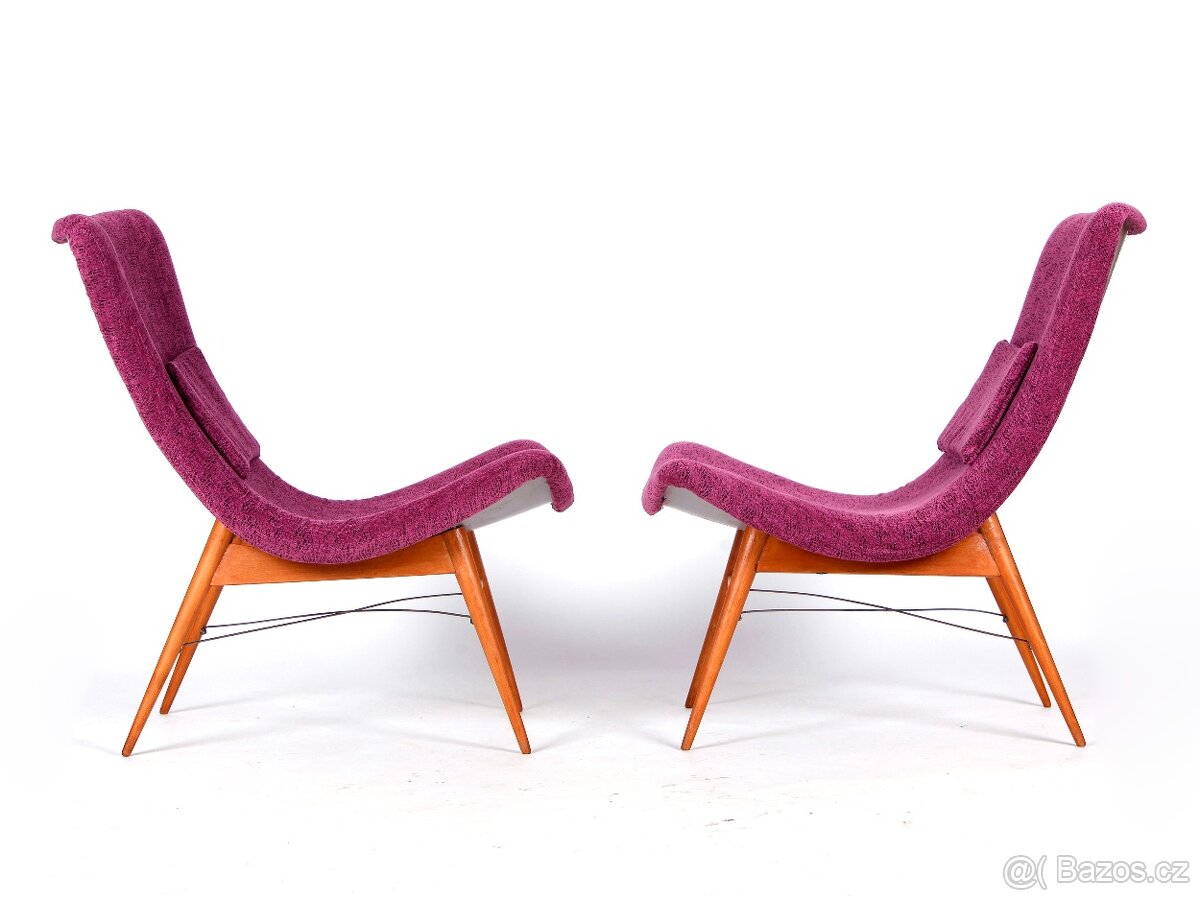 Designová skeletová retro křesla M. Navrátil - 11