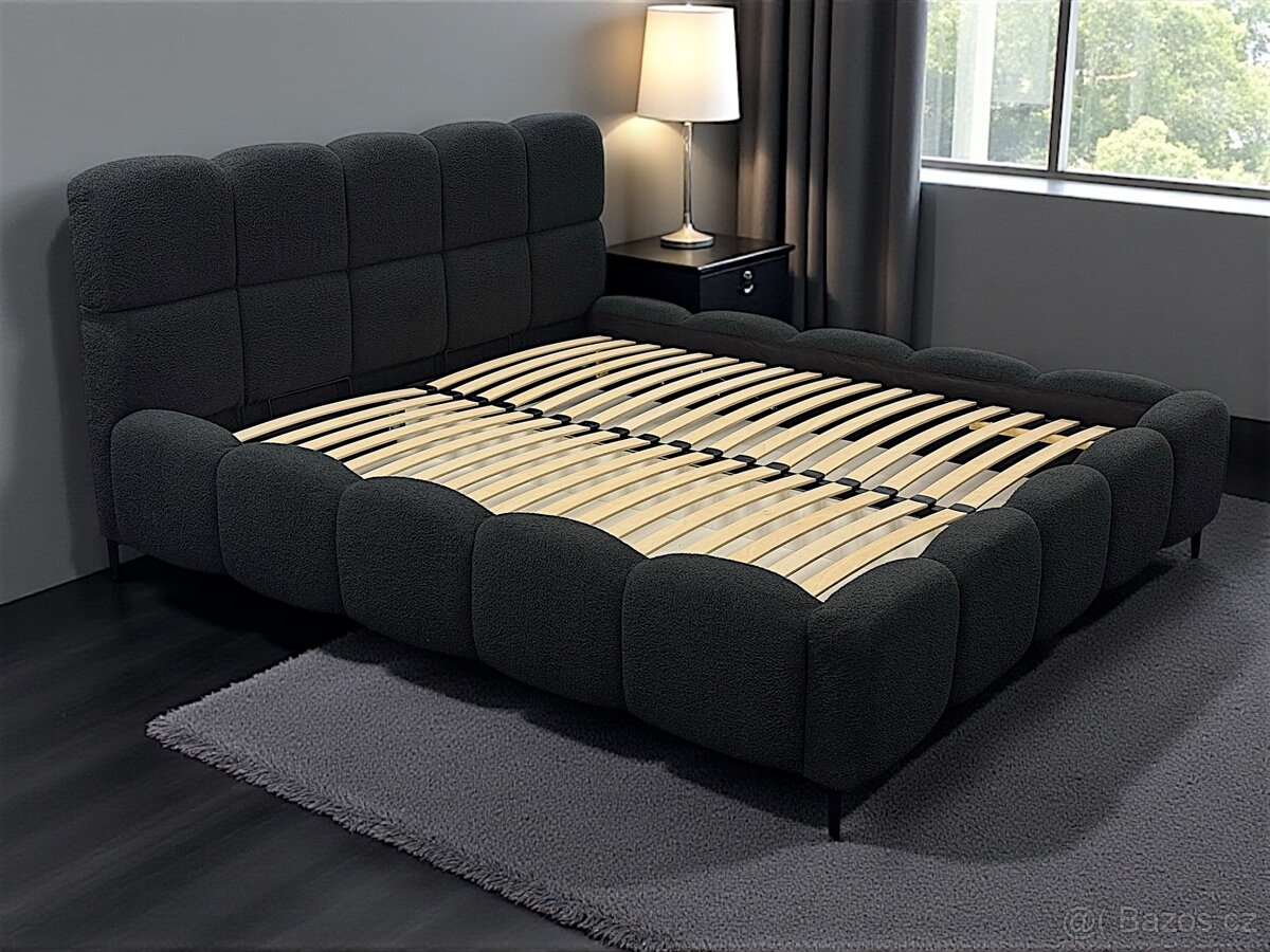 Manželská postel , uplne nový . Černá | 180x200 - 11