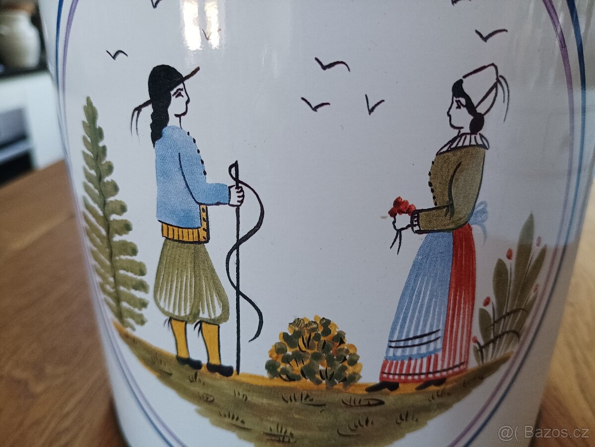 PLECHOVÁ DÓZA HB HENRIOT QUIMPER - 11