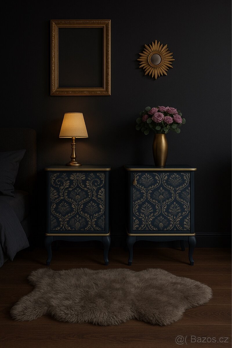 Noční Stolky Champagne Moonlight - 11