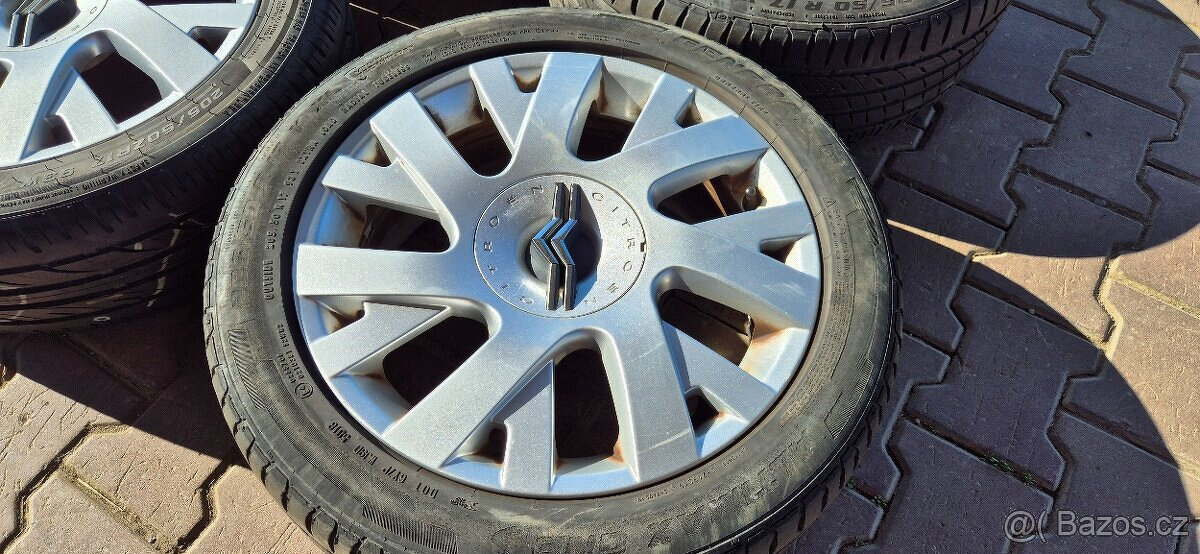 Alu kola Citroen C4 Grand 4x108 6,5x17 ET26 205/50r17 letní - 11