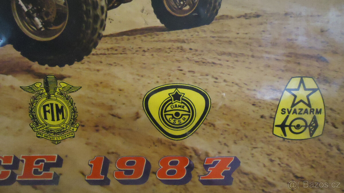 Plakát Autmotoklub Ouběnice 1987 - závod tříkolek - 11