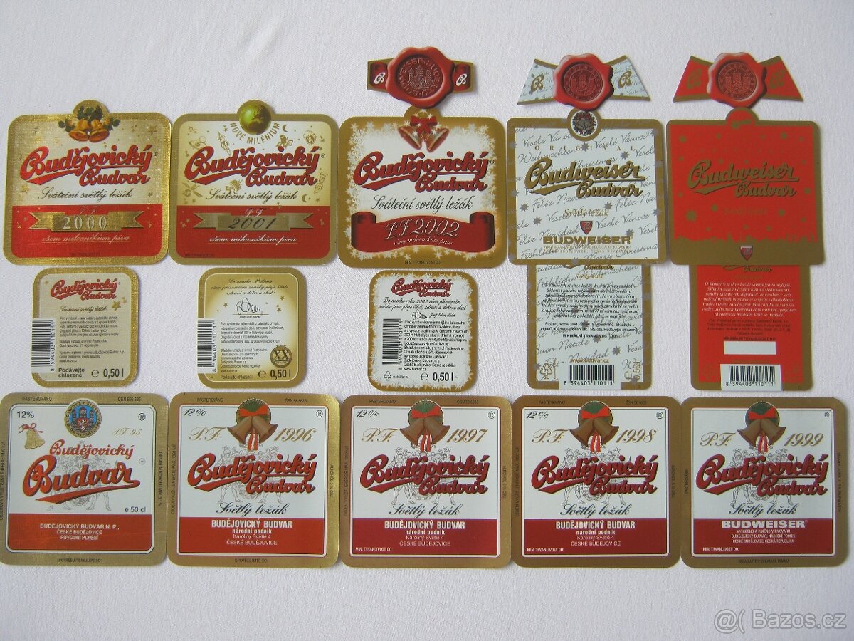 sbírka pivní etikety pivovar BUDVAR Č. Budějovice 1052ks - 11