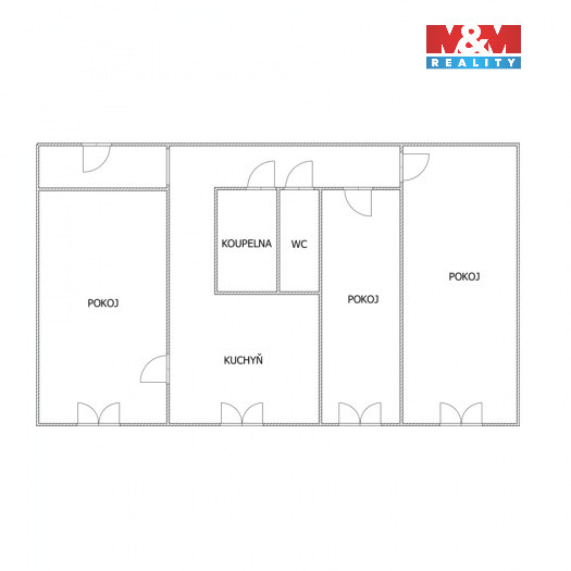 Prodej bytu 3+1, 67 m², České Budějovice, ul. V. Volfa - 11