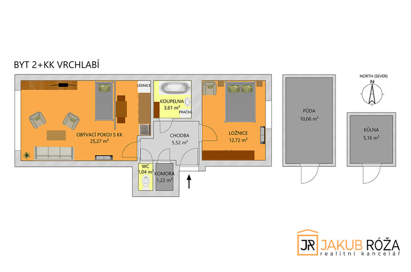 Prodej bytu 2+kk Vrchlabí Letná - 11