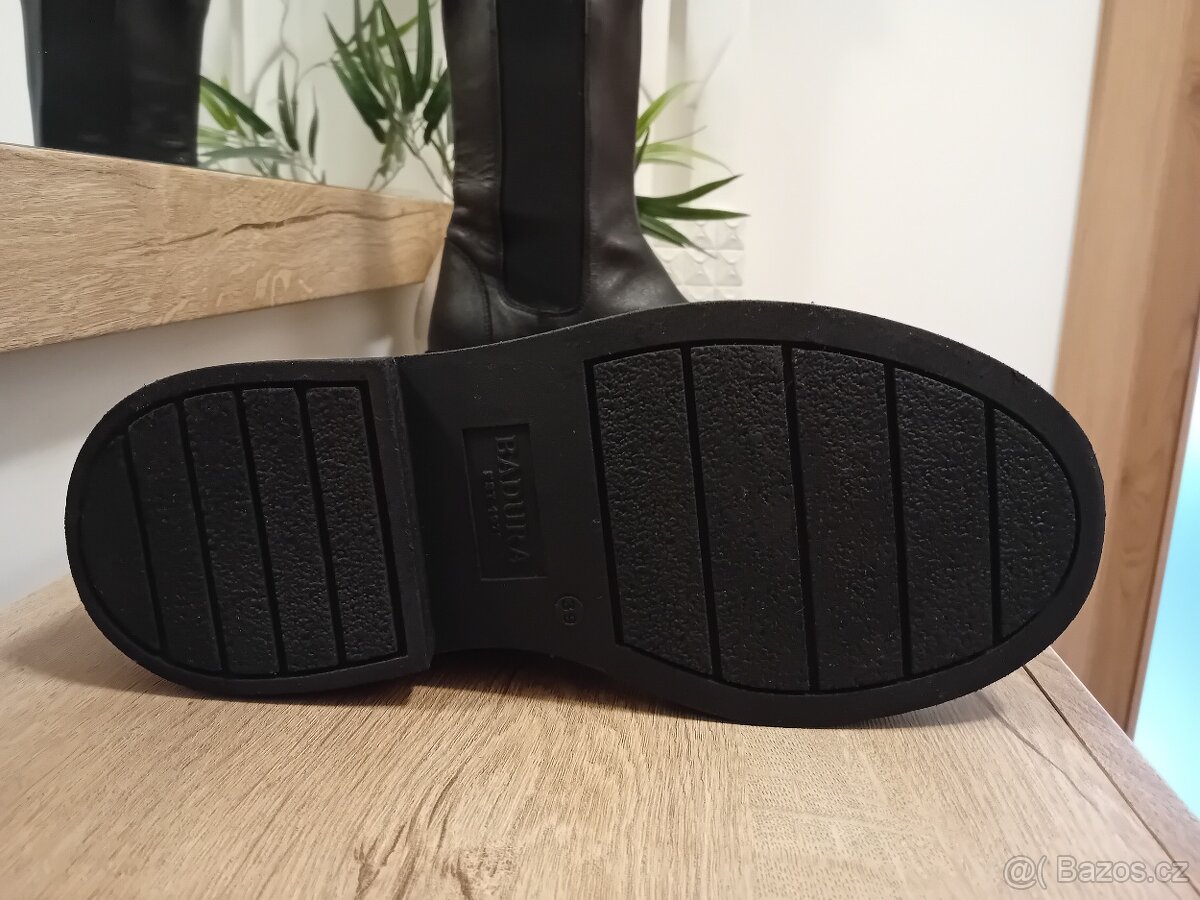 Badura dámské chelsea polokozačky vel. 39 kožené - 11