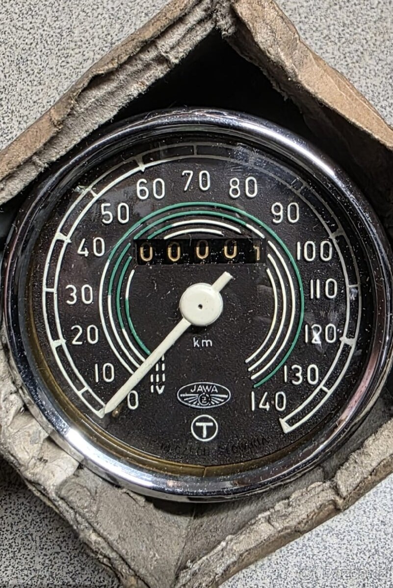 Tachometr Jawa kývačka půlbuben 140km/h - 11
