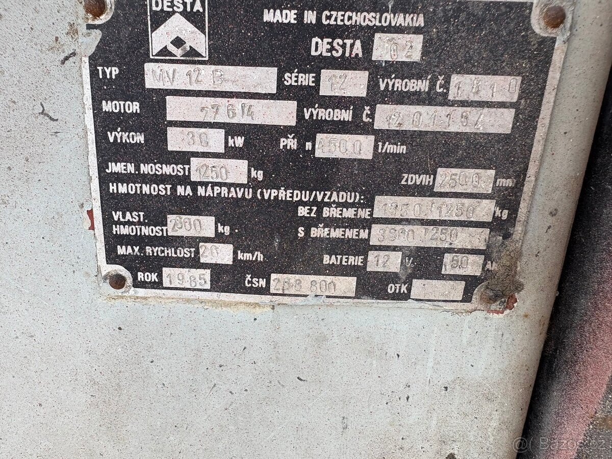 Vysokozdvižný vozík DESTA MV 12B - 11