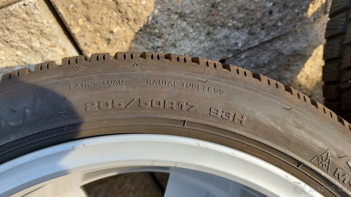 Alu kola 5x112 r17 Seat FR originá Cupra zimní pneu - 11