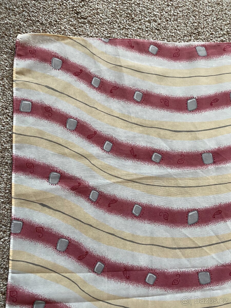 Nový velký dámský šátek Port Louis s pruhy - 160 x 120 cm - 11