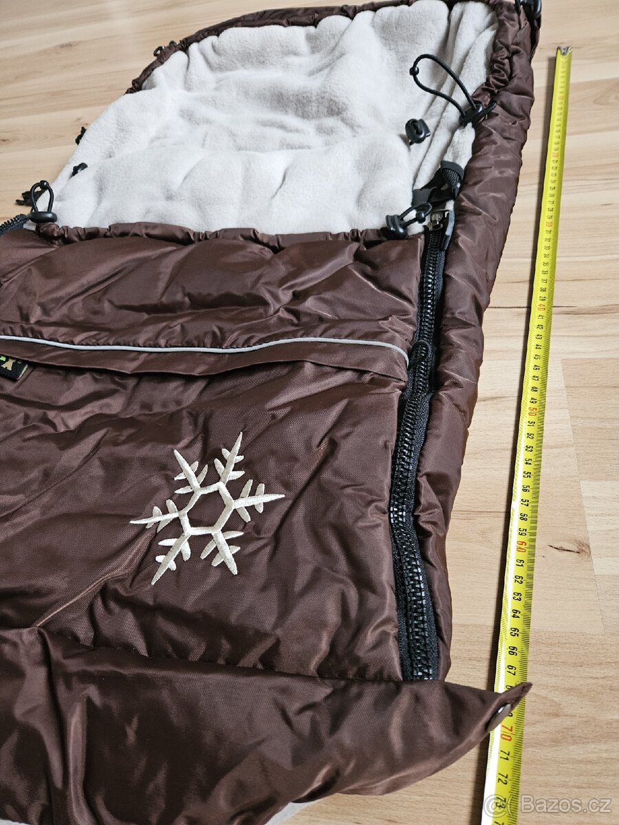 Zimní velký rostoucí pytel, dětský fusak do kočárku Emitex - 11