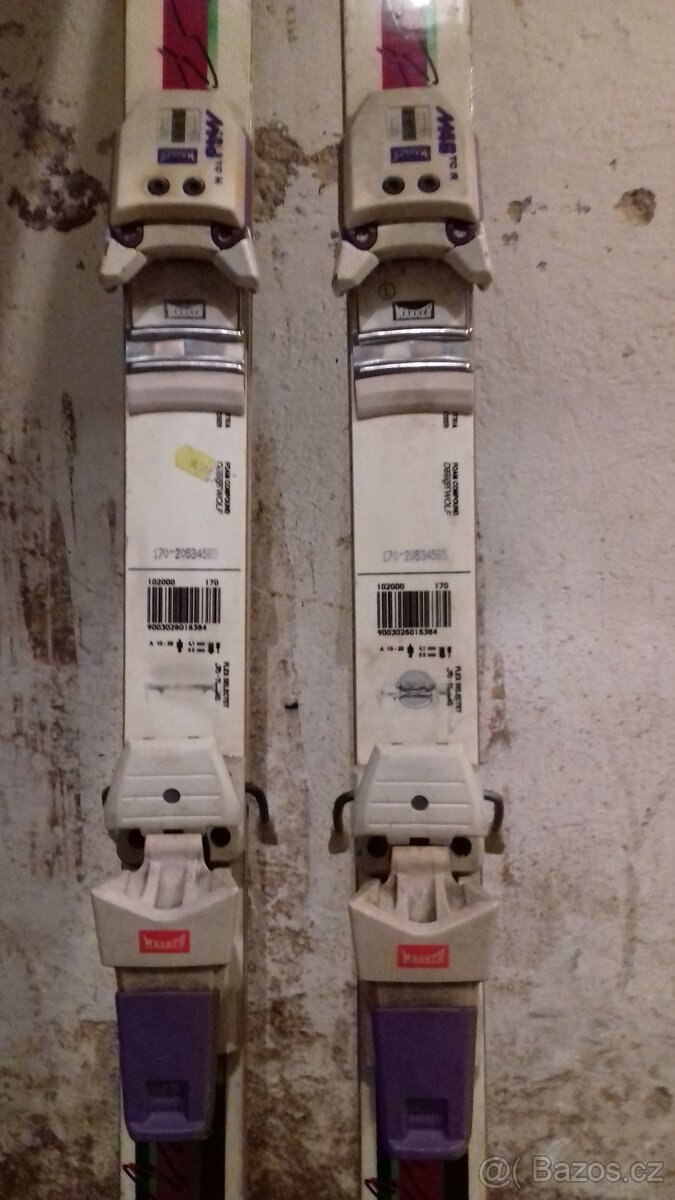 Lyže, sjezdové, sjezdovky, 5 párů, různé - 11