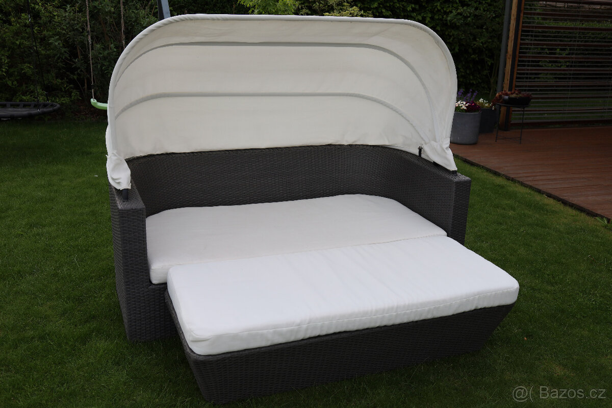 Ratanový zahradní gauč - 11