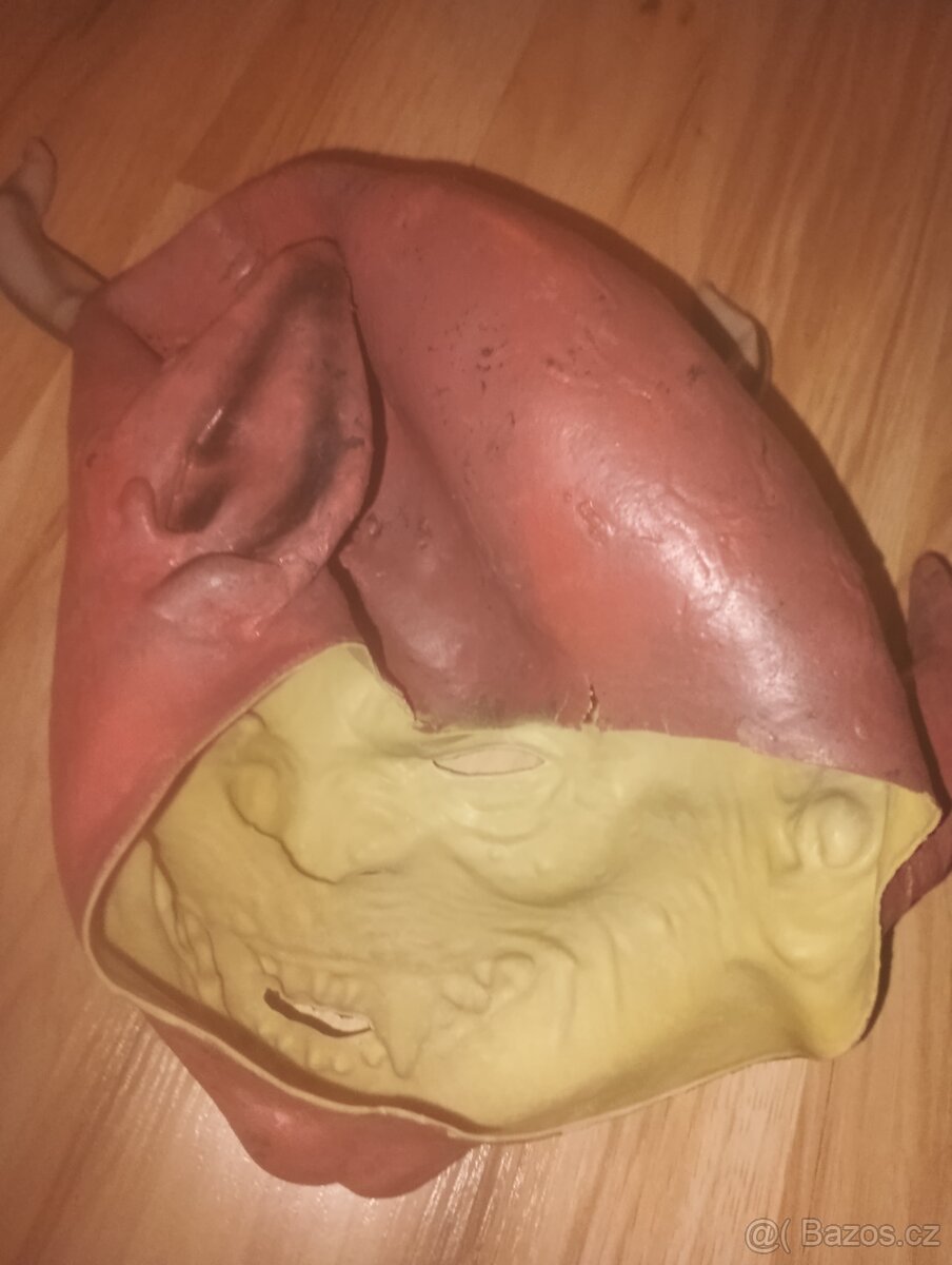 Prodám krampus čert komplet +masky - 11