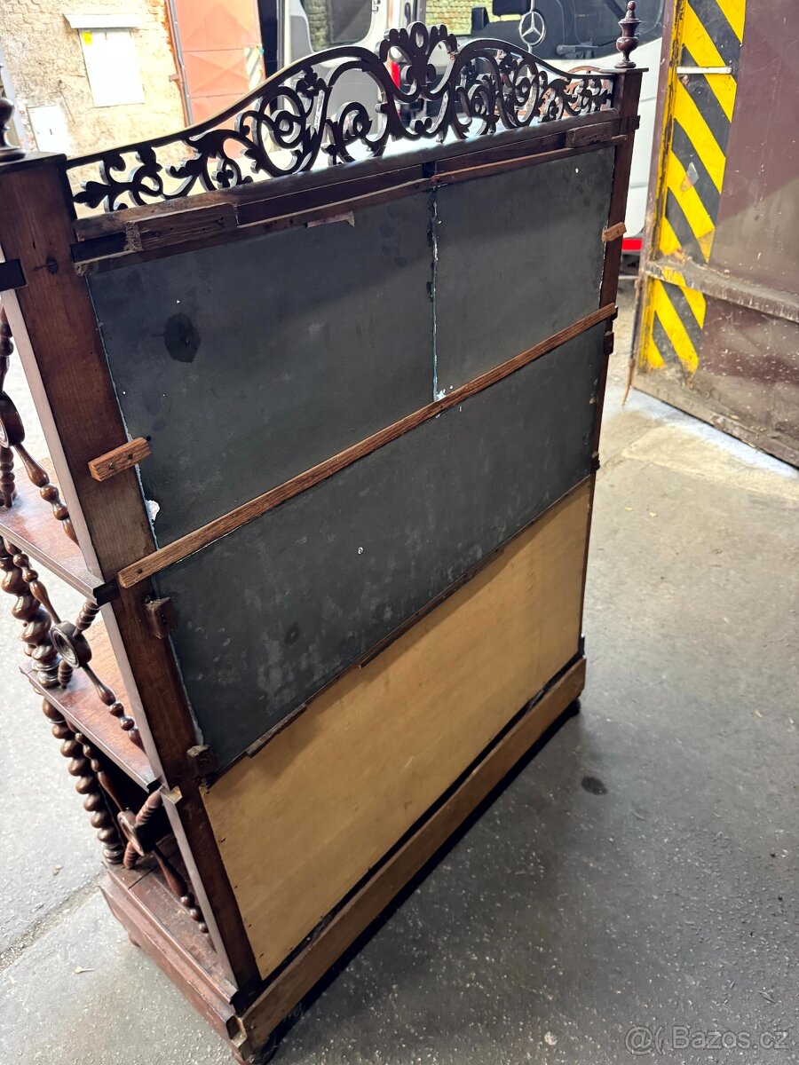 Starožitná komoda s policí (132024) - 11