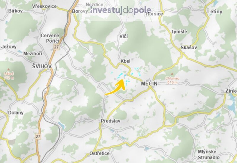Prodej zemědělské půdy v k.ú. Malinec, Nedanice a Měčín - 11
