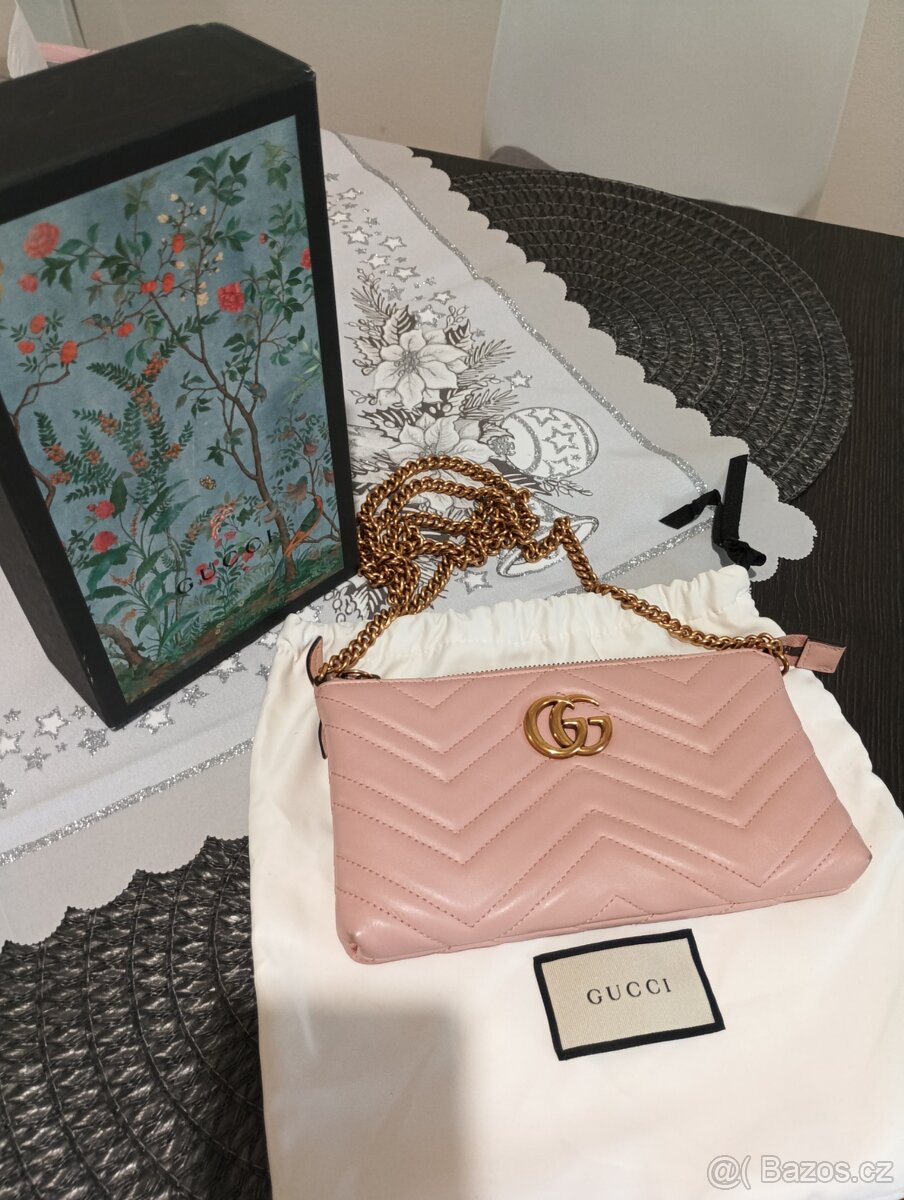 Kožená kabelka , psaníčko Gucci marmont - 11