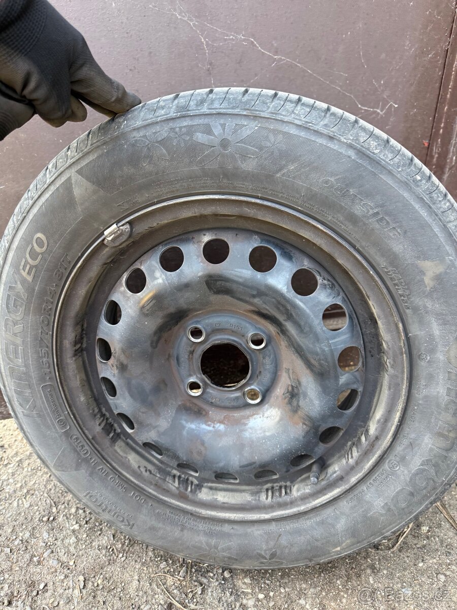 Disky+pneu 4x100, 165/70 R14 - 11