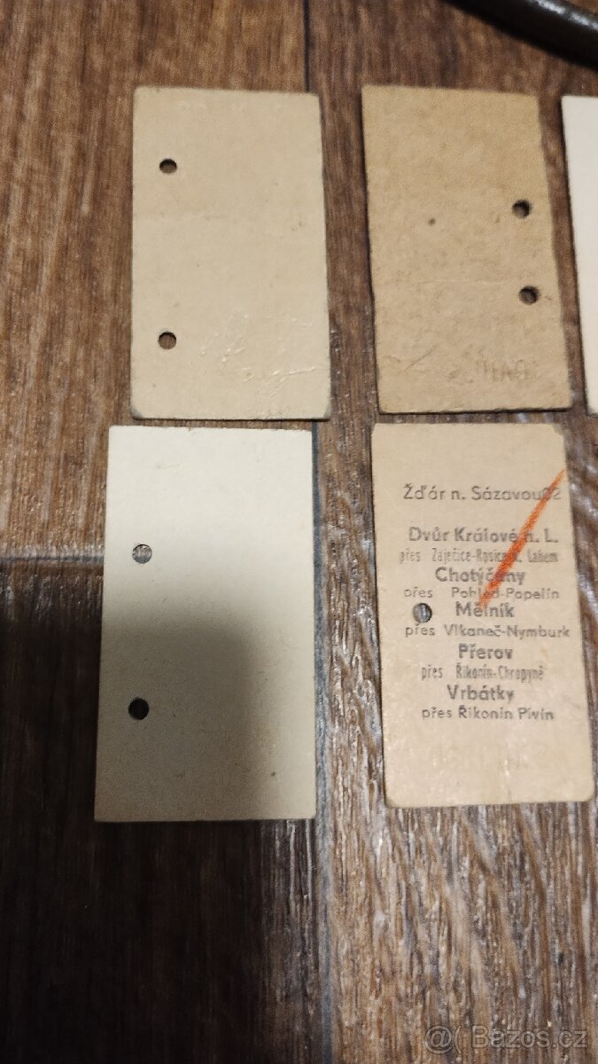 Kleště a 6 ks jízdenek na ČSD - 11