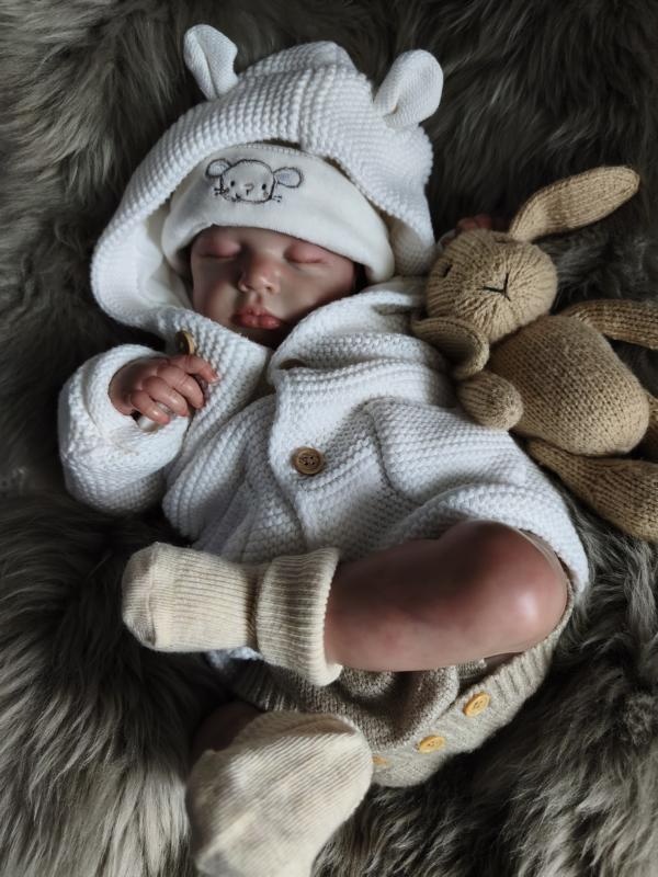 Pletený kabátek s oušky - 11