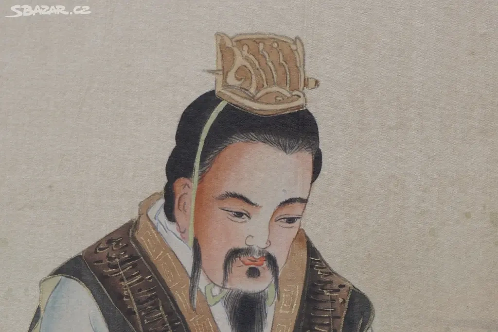 Krásný veliký starožitný malovaný obraz originál - 11