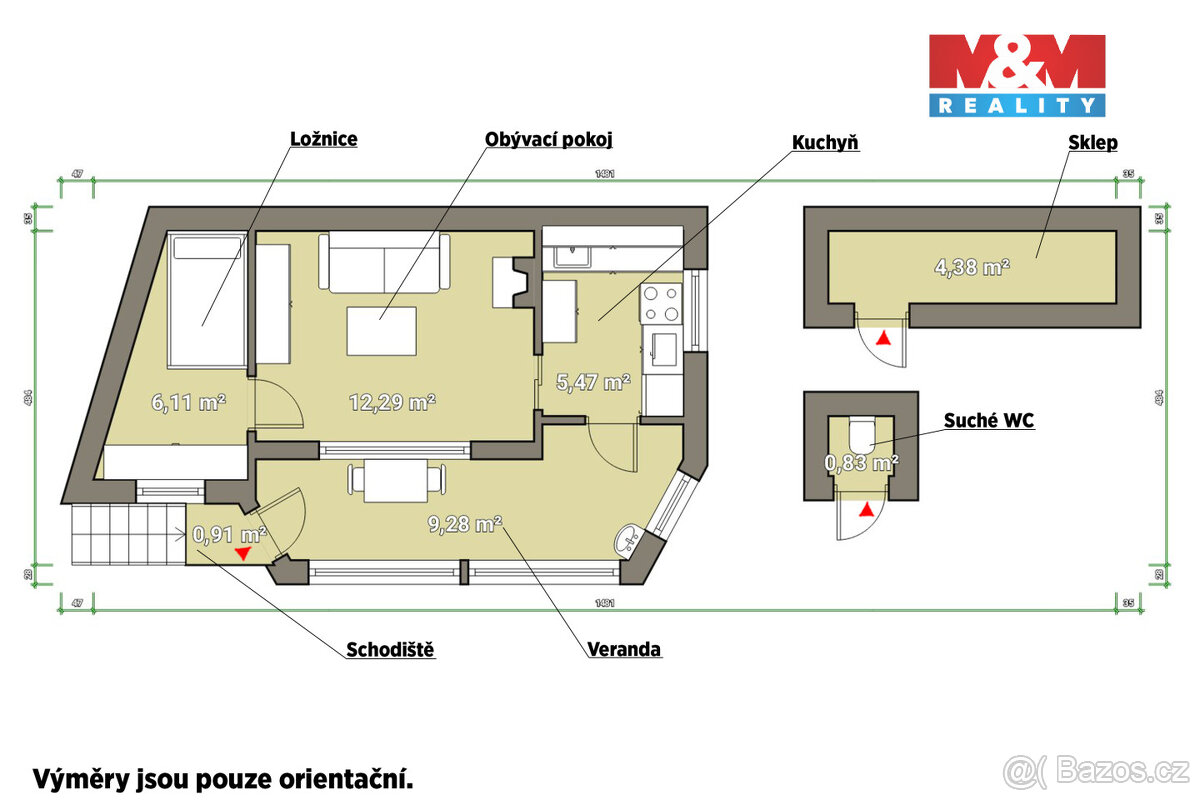 Prodej chaty, 34 m², Střelice - 11