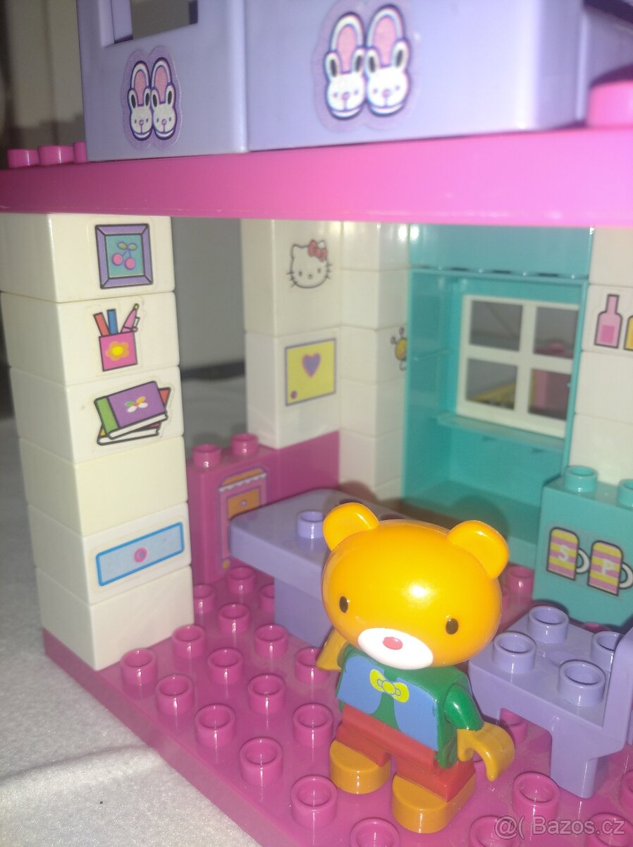 Hello Kitty velký domek se zahradou, stavebnice UNICO Plus - 11