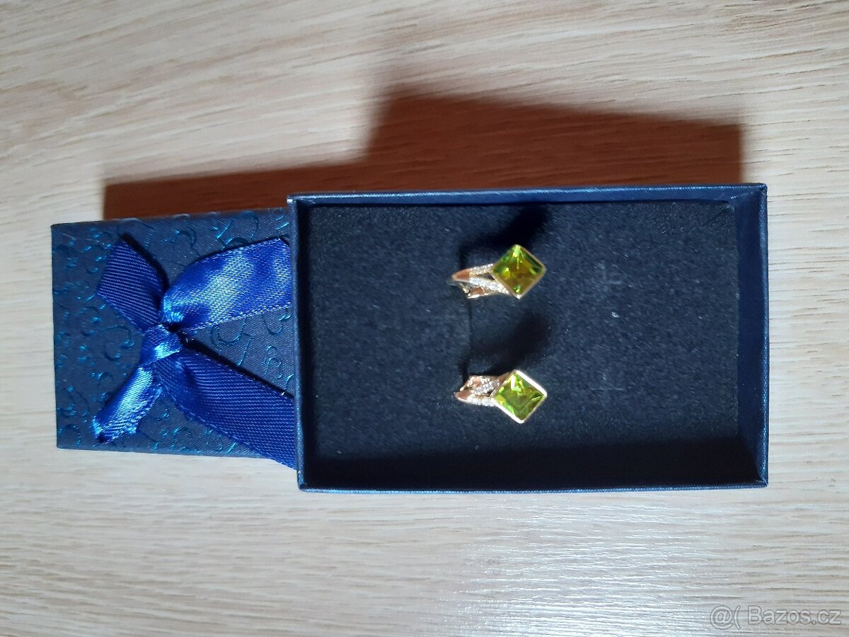 Luxusní pozlacené náušnice - 11