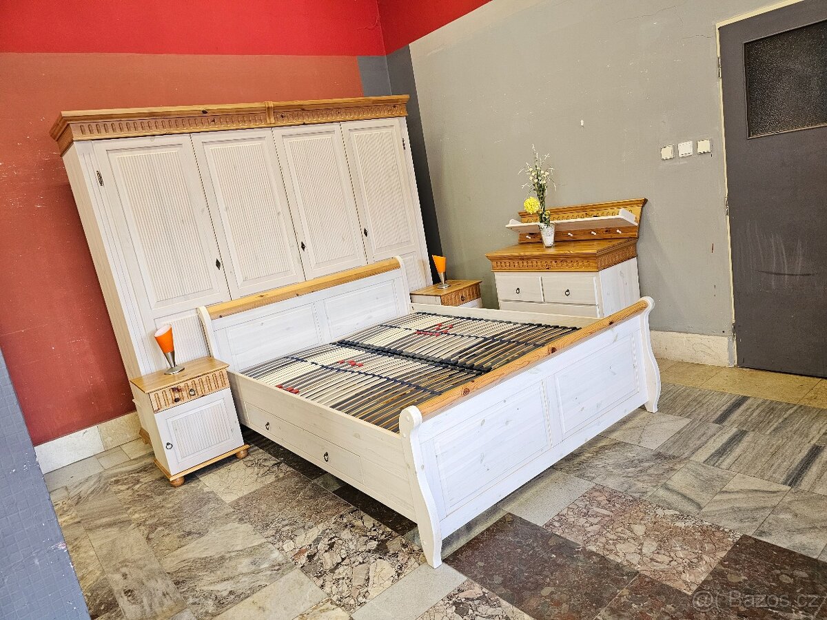 Ložnice postel s úložným prostorem Celodřevená - 11