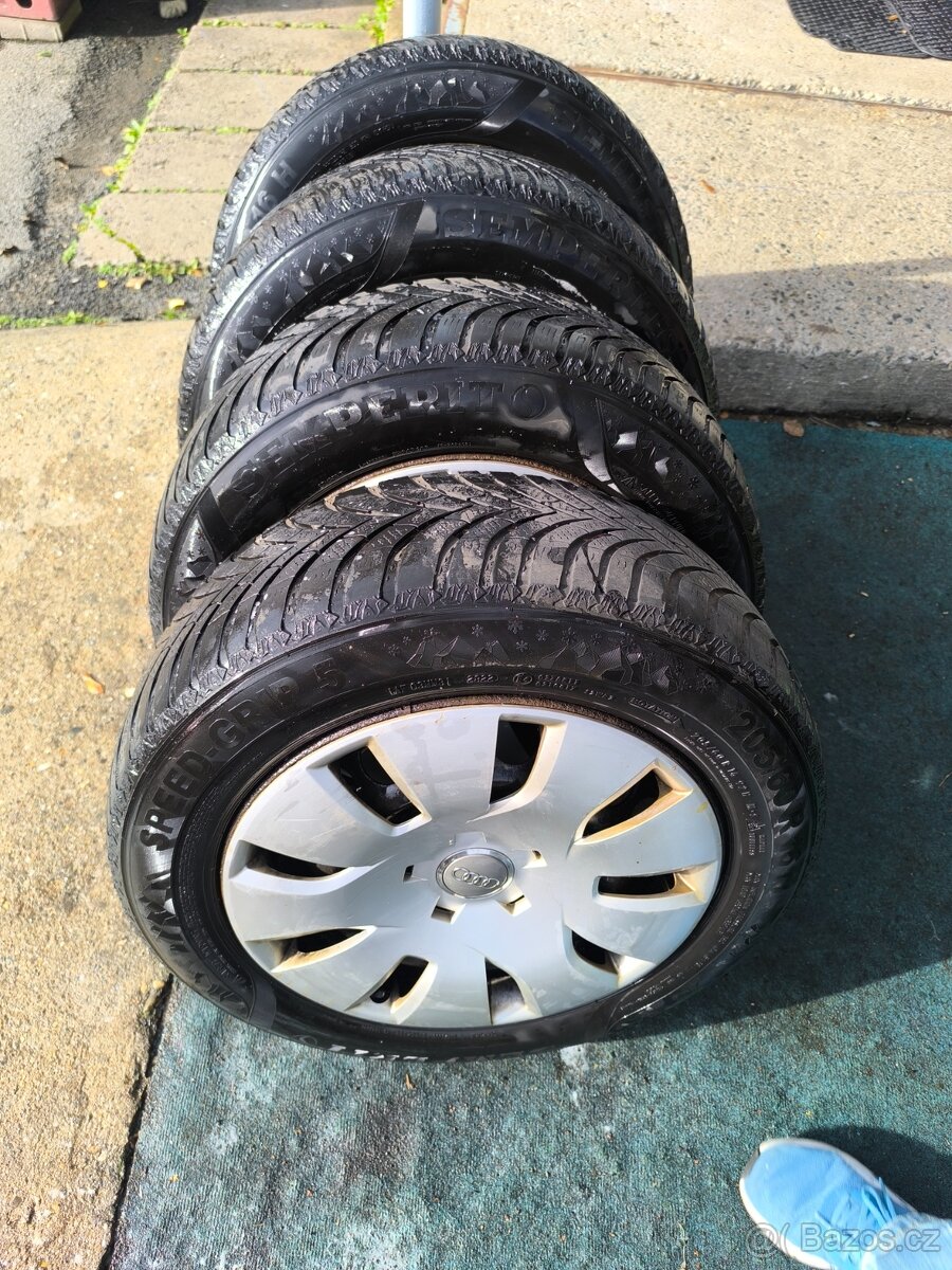 Zimní kola16" Semperit,205/60 r16, Audi, Škoda,VW, - 11