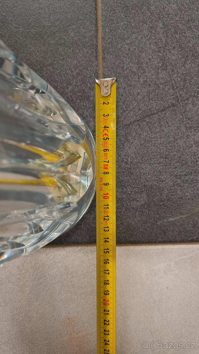 Váza Baccarat France 24cm, váha 4,27kg - 11